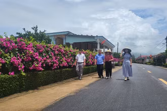 Diện mạo nông thôn xã Kỳ Phú, huyện Kỳ Anh đổi thay nhanh chóng nhờ xây dựng nông thôn mới.