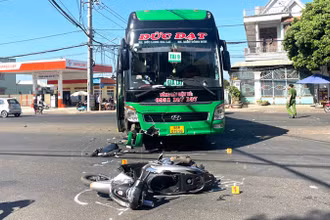 Hiện trường vụ tai nạn.