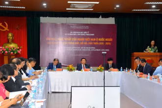 Hội thảo khoa học thu hút các nhà lãnh đạo và giới nghiên cứu văn học, nghệ thuật.
