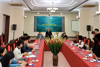 Toàn cảnh họp báo về Ngày thơ Việt Nam lần thứ 22.