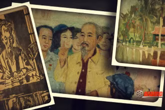 Hình ảnh trong phim "Những nét vẽ từ trái tim" do Điện ảnh Quân đội nhân dân sản xuất.