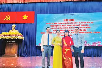 Các cá nhân tiêu biểu trong học tập và làm theo tư tưởng, đạo đức, phong cách Hồ Chí Minh được tuyên dương tại Đảng bộ Quận 11.