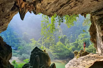 Cảnh đẹp của hệ thống hang động Tú Làn ở Vườn quốc gia Phong Nha-Kẻ Bàng.