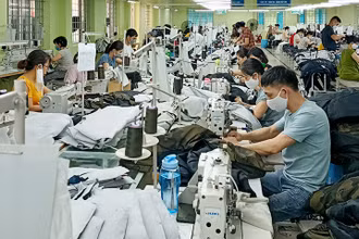 Sản xuất hàng dệt may xuất khẩu tại Tổng công ty cổ phần Dệt may Nam Định.