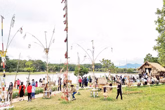 Lối vào không gian triển lãm.