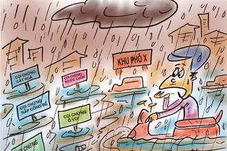 "Điệp khúc" mưa là ngập 