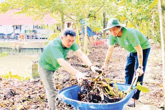 Khu vườn thí điểm của dự án "Vườn xanh cộng đồng" tại Củ Chi bắt đầu được triển khai.