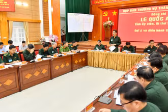 Quang cảnh khai mạc diễn tập khu vực phòng thủ thành phố Phú Quốc năm 2024. 