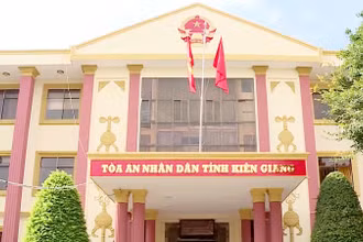 Trụ sở Tòa án nhân dân tỉnh Kiên Giang, nơi bà Nguyễn Thị Cẩm Thu từng làm việc. 