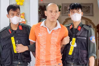 Đối tượng Nguyễn Phi Vũ (tự Vũ “Công”) cầm đầu băng “nông trường” bị bắt. (Ảnh: Công an cung cấp)
