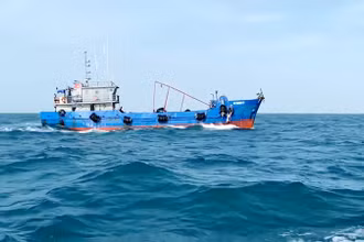 Tàu cá mang số hiệu BV 99889 TS chở khoảng 100.000 lít dầu DO không có giấy tờ chứng minh nguồn gốc hợp pháp của hàng hóa. 