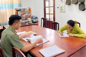 Đối tượng P.T.T. bị Công an mời làm việc.