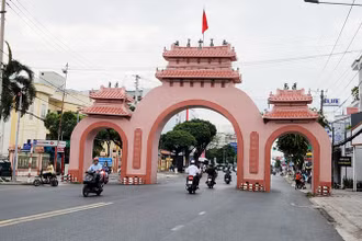 Cổng Tam Quan tại thành phố Rạch Giá, tỉnh Kiên Giang.