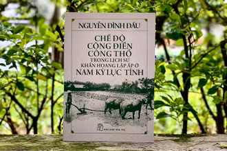 Bìa cuốn "“Chế độ công điền, công thổ trong lịch sử khẩn hoang Nam Kỳ lục tỉnh” của học giả Nguyễn Đình Đầu.