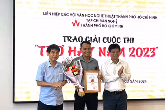 Tác giả Nhiên Đăng (Bình Định) đoạt giải nhất cuộc thi Thơ hay 2023.