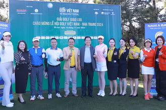 Giải golf chào mừng Lễ hội Golf Việt Nam-Nha Trang 2024 có sự góp mặt của gần 40 golfer. (Ảnh Ban tổ chức)