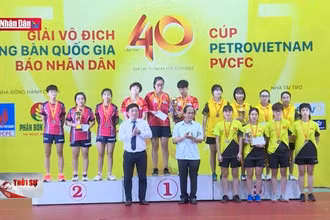 Bế mạc Giải vô địch bóng bàn quốc gia Báo Nhân Dân lần thứ 40