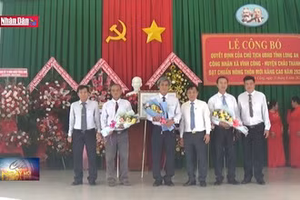 Long An công nhận xã thứ 22 đạt chuẩn nông thôn mới