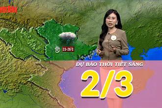 [Video] Dự báo thời tiết sáng 2/3/2025