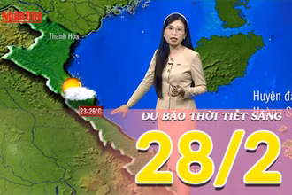 [Video] Dự báo thời tiết sáng ngày 28/2