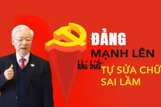 Đảng mạnh lên khi biết tự sửa chữa sai lầm