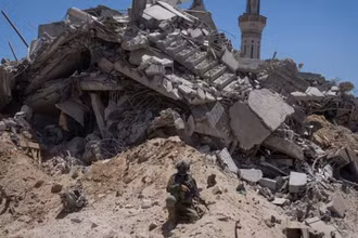 Binh lính Israel trong một chiến dịch trên bộ ở phía nam Dải Gaza, ngày 3/7/2024. (Ảnh: Reuters)