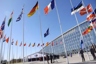 Trụ sở của Liên minh NATO ở Brussels, Bỉ. (Ảnh: AFP/TTXVN)