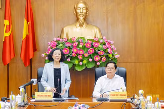 Đồng chí Trương Thị Mai làm việc tại Bà Rịa-Vũng Tàu.