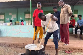 Cuộc sống khó khăn của người dân Sudan. (Ảnh LE MONDE) 