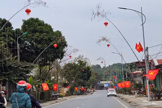 Một góc khu dân cư ở huyện Lang Chánh.