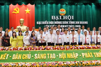 Ra mắt Ban Chấp hành Hội Nông dân tỉnh An Giang khóa 10.