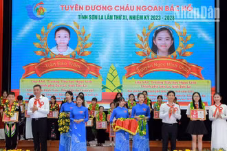 Tuyên dương thiếu nhi đạt danh hiệu Cháu ngoan Bác Hồ cấp tỉnh.