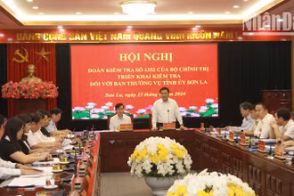 Đoàn Kiểm tra số 1352 của Bộ Chính trị làm việc với Ban Thường vụ Tỉnh ủy Sơn La.