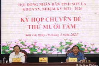 Chủ tọa kỳ họp chuyên đề thứ 18, Hội đồng nhân dân tỉnh Sơn La, khóa 15, nhiệm kỳ 2021-2026.