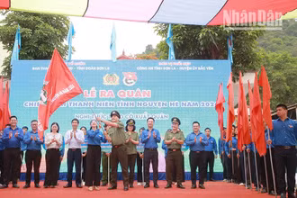 Lễ ra quân Chiến dịch thanh niên tình nguyện hè năm 2024 tại Sơn La.