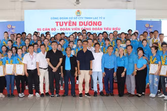 Tuyên dương 95 cán bộ, đoàn viên công đoàn tiêu biểu.