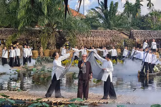 Đặc sắc chương trình nghệ thuật “Nụ cười Hậu Giang” tại lễ khai mạc.