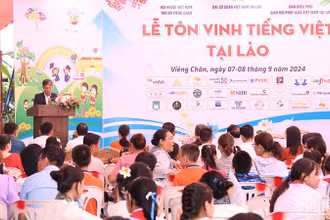 Quang cảnh buổi lễ. Ảnh: Hải Tiến