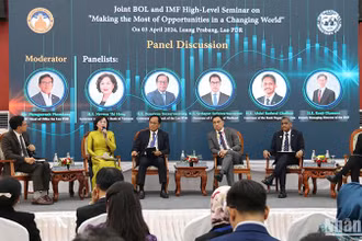 Các diễn giả chính tại Hội thảo. Ảnh: Trịnh Dũng