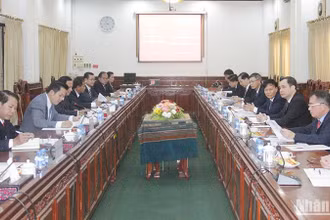 Quang cảnh buổi tọa đàm. (Ảnh: HẢI TIẾN)