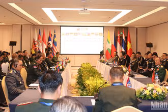 Hội nghị người đứng đầu Tình báo quân đội các nước ASEAN lần thứ 21 (AMIM 21). Ảnh: HẢI TIẾN