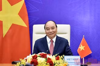 Chủ tịch nước Nguyễn Xuân Phúc. (Ảnh: Trần Hải)