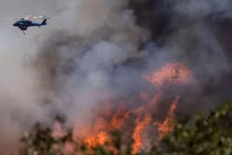Đám cháy Oak tại California, Mỹ, ngày 24/7/2022. (Ảnh: Reuters)