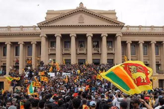 Biểu tình tại Sri Lanka. (Ảnh: Reuters)