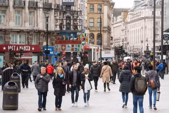 Một góc quảng trường Leicester tại trung tâm London. (Ảnh: PA)