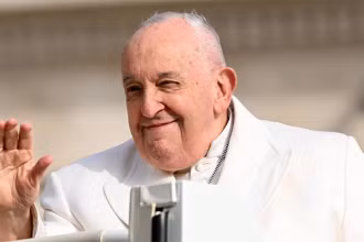 Hình ảnh Giáo hoàng Francis tại Vatican, ngày 13/3/2024. (Ảnh: Tân Hoa xã)
