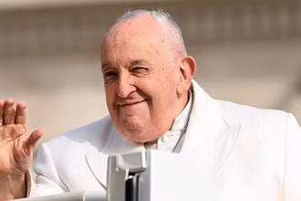 Hình ảnh Giáo hoàng Francis tại Vatican, ngày 13/3/2024. (Ảnh: Tân Hoa xã)