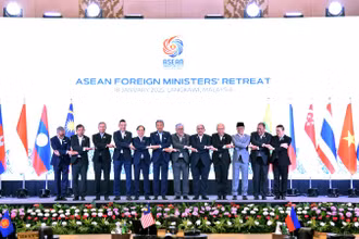 Hội nghị hẹp Bộ trưởng Ngoại giao ASEAN chính thức khởi động Năm ASEAN 2025. Ảnh: Bộ Ngoại giao Việt Nam