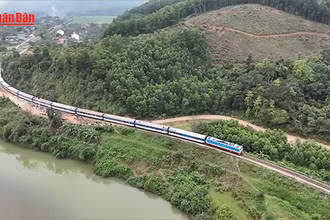 [Video] Thông tuyến đường sắt Bắc-Nam sau vụ tàu hàng lật nghiêng do va chạm với xe tải
