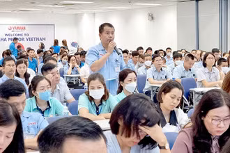 Công nhân, lao động Thủ đô đối thoại với Chủ tịch UBND thành phố Hà Nội năm 2023.